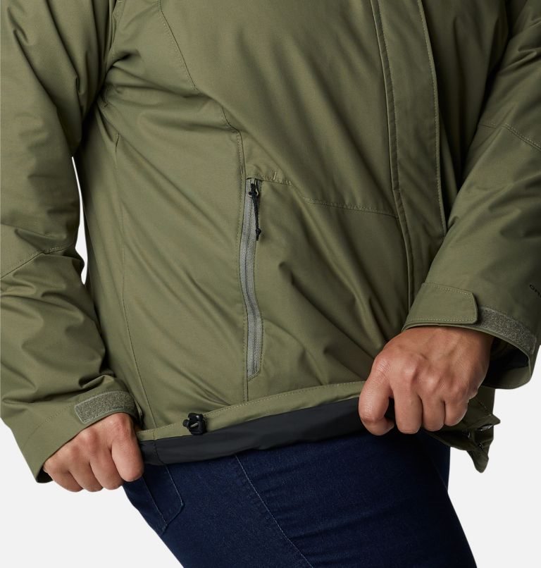 Women's Columbia Bugaboo II Interchange Fleece Jackets Olive | Plus Size CA-K513L